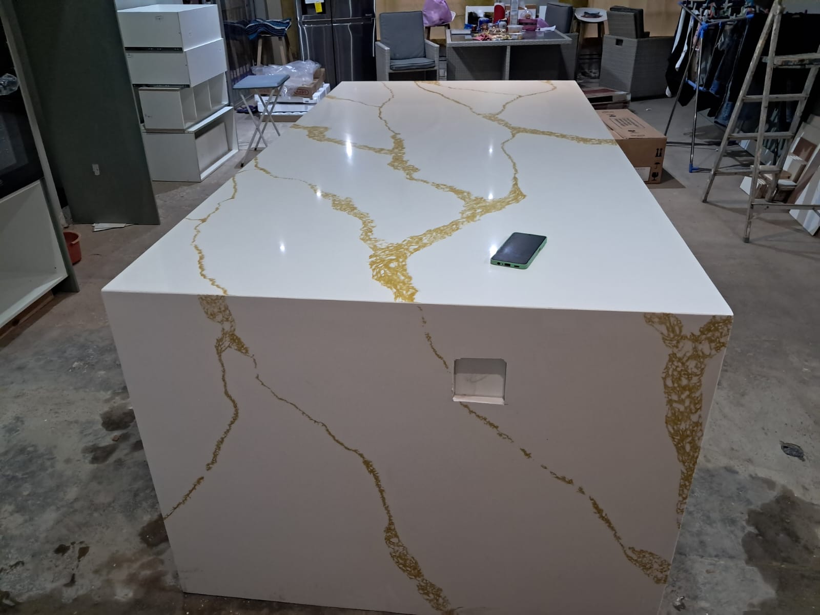 Quartz Vanity Installation
